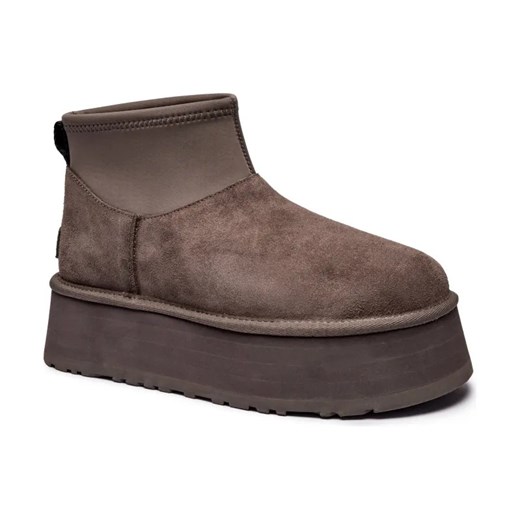 UGG Skórzane śniegowce Classic Mini Dipper | z dodatkiem wełny ze sklepu Gomez Fashion Store w kategorii Śniegowce damskie - zdjęcie 184302391