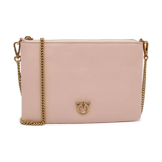 Pinko Skórzana kopertówka FLAT CLASSIC VITELLO SETA ze sklepu Gomez Fashion Store w kategorii Kopertówki - zdjęcie 184302393