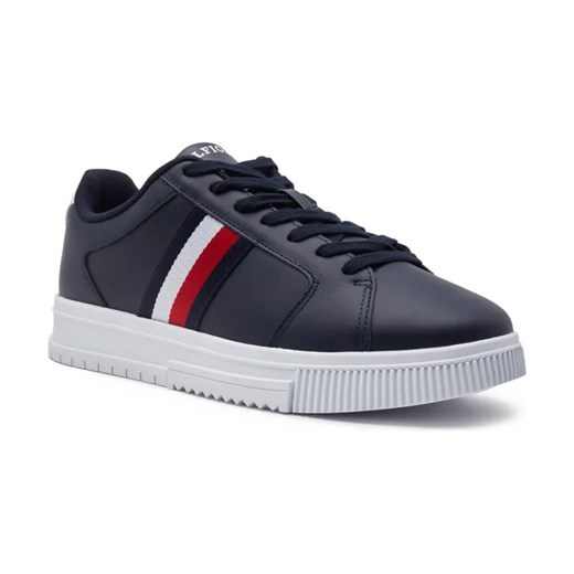 Tommy Hilfiger Skórzane sneakersy STRIPES ESS ze sklepu Gomez Fashion Store w kategorii Buty sportowe męskie - zdjęcie 184302471
