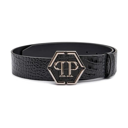 Philipp Plein Skórzany pasek Crocco ze sklepu Gomez Fashion Store w kategorii Paski męskie - zdjęcie 184302484
