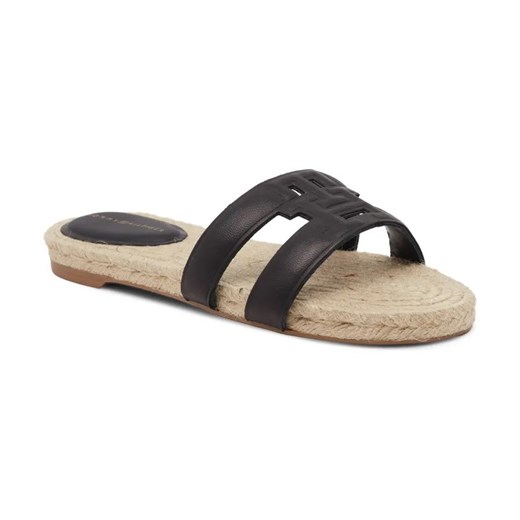 Tommy Hilfiger Skórzane klapki EMBOSS ze sklepu Gomez Fashion Store w kategorii Klapki damskie - zdjęcie 184302520