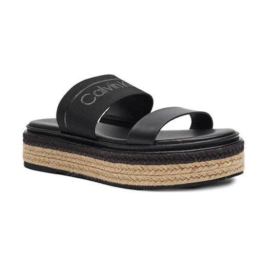 Calvin Klein Skórzane klapki ze sklepu Gomez Fashion Store w kategorii Klapki damskie - zdjęcie 184302540