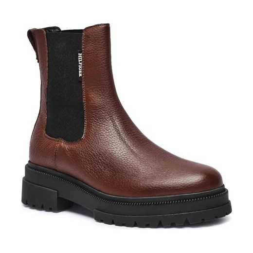 Tommy Hilfiger Skórzane sztyblety CAZIDY ze sklepu Gomez Fashion Store w kategorii Buty zimowe męskie - zdjęcie 184302584