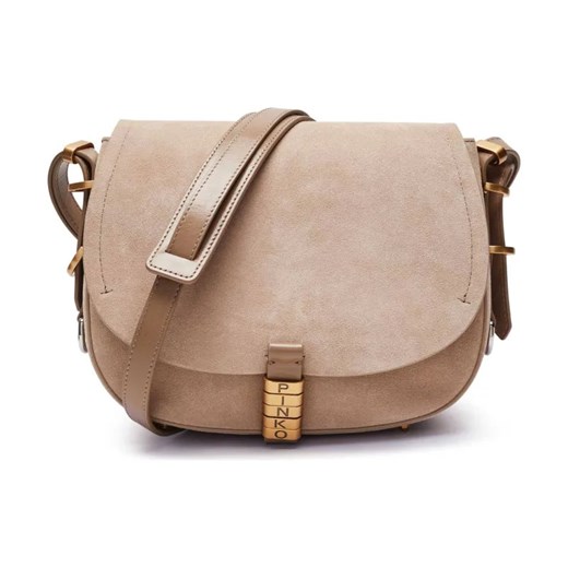 Pinko Skórzana torebka na ramię SADDLE CLASSIC ze sklepu Gomez Fashion Store w kategorii Listonoszki - zdjęcie 184302592