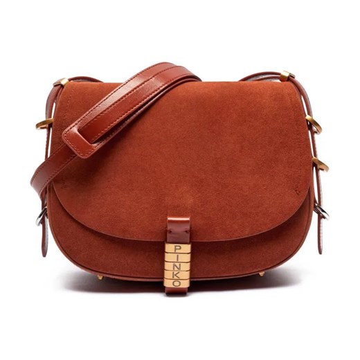 Pinko Skórzana torebka na ramię SADDLE CLASSIC ze sklepu Gomez Fashion Store w kategorii Listonoszki - zdjęcie 184302601