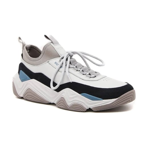HUGO Sneakersy Quake | z dodatkiem skóry ze sklepu Gomez Fashion Store w kategorii Buty sportowe męskie - zdjęcie 184302801