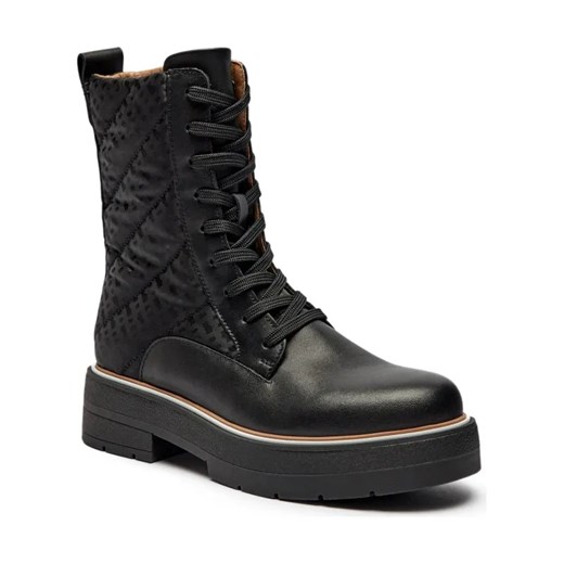 BOSS BLACK Botki Rebby | z dodatkiem skóry ze sklepu Gomez Fashion Store w kategorii Botki - zdjęcie 184302833