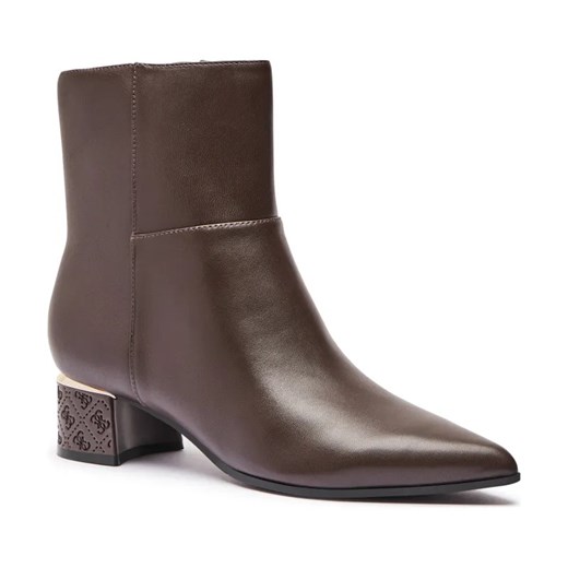 Guess Skórzane botki na słupku LUKKIE ze sklepu Gomez Fashion Store w kategorii Botki - zdjęcie 184302852