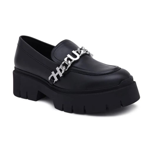 HUGO Skórzane loafersy Kris ze sklepu Gomez Fashion Store w kategorii Półbuty damskie - zdjęcie 184302961