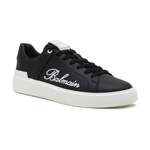 Balmain Skórzane sneakersy B-COURT-CUIR&SIGNATURE ze sklepu Gomez Fashion Store w kategorii Buty sportowe męskie - zdjęcie 184303142
