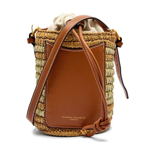 GIANNI CHIARINI Worek Mae | z dodatkiem skóry ze sklepu Gomez Fashion Store w kategorii Torebki worki - zdjęcie 184303173