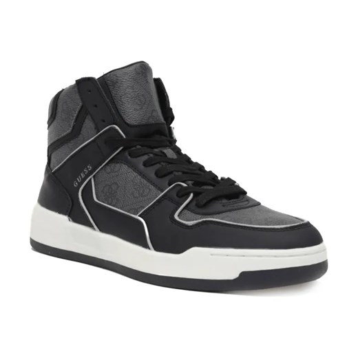 Guess Sneakersy VICENZA HIGH | z dodatkiem skóry Guess 41 okazja Gomez Fashion Store
