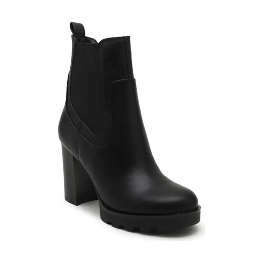 Guess Botki na słupku | z dodatkiem skóry ze sklepu Gomez Fashion Store w kategorii Botki - zdjęcie 184303250