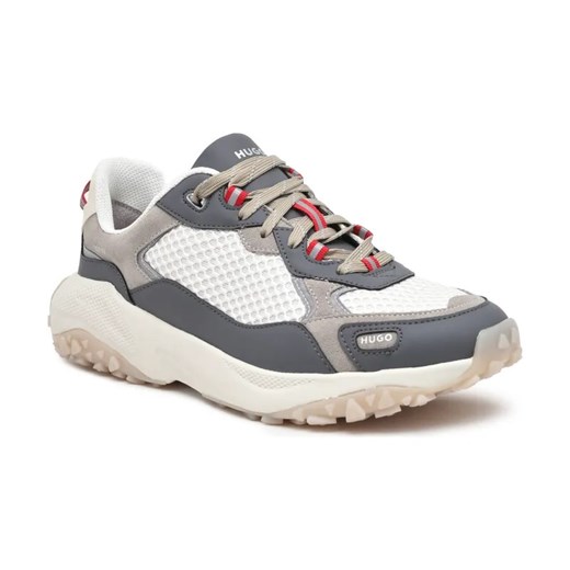 HUGO Sneakersy GO1ST_mesd | z dodatkiem skóry ze sklepu Gomez Fashion Store w kategorii Buty sportowe męskie - zdjęcie 184303271