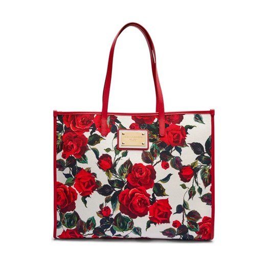 Dolce & Gabbana Shopperka Canvas | z dodatkiem skóry ze sklepu Gomez Fashion Store w kategorii Torby Shopper bag - zdjęcie 184303293