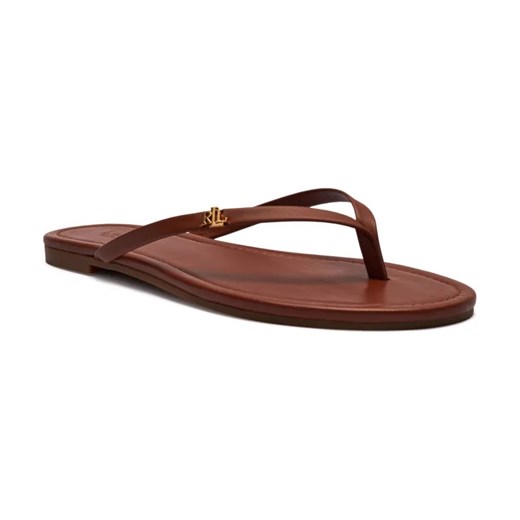 LAUREN RALPH LAUREN Skórzane japonki Raquel ze sklepu Gomez Fashion Store w kategorii Klapki damskie - zdjęcie 184303340