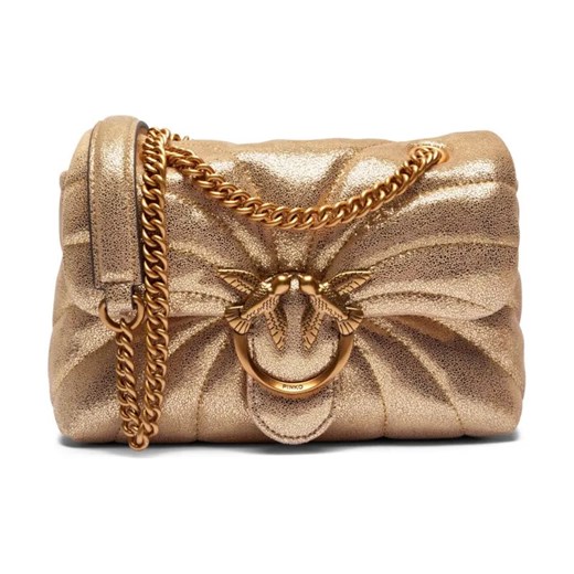 Pinko Skórzana torebka na ramię LOVE PUFF MINI BUTTERFLY ze sklepu Gomez Fashion Store w kategorii Listonoszki - zdjęcie 184303394