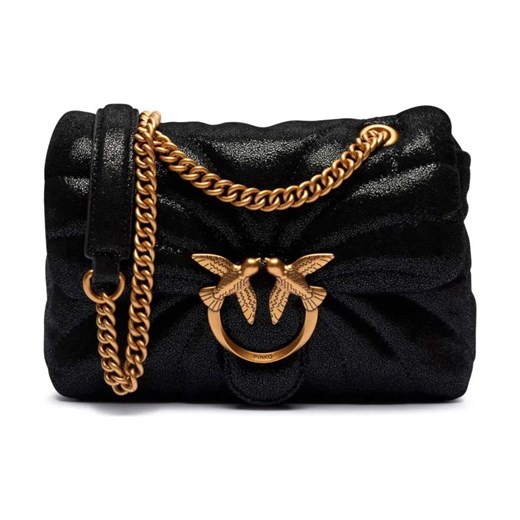 Pinko Skórzana torebka na ramię LOVE PUFF MINI BUTTERFLY ze sklepu Gomez Fashion Store w kategorii Listonoszki - zdjęcie 184303404