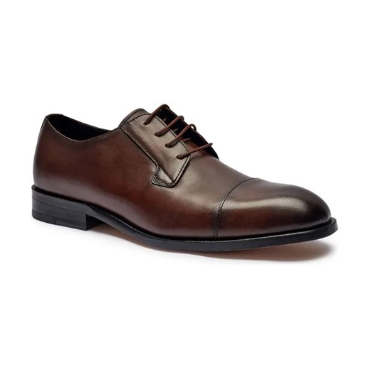 BOSS BLACK Skórzane derby Limber ze sklepu Gomez Fashion Store w kategorii Buty eleganckie męskie - zdjęcie 184303413