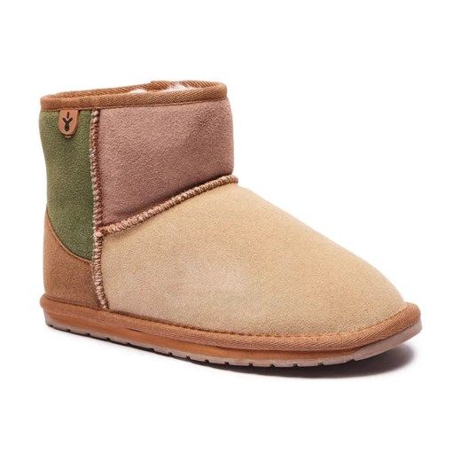 EMU Australia Skórzane śniegowce Wallaby Mini Patchwork | z dodatkiem wełny ze sklepu Gomez Fashion Store w kategorii Buty zimowe dziecięce - zdjęcie 184303510