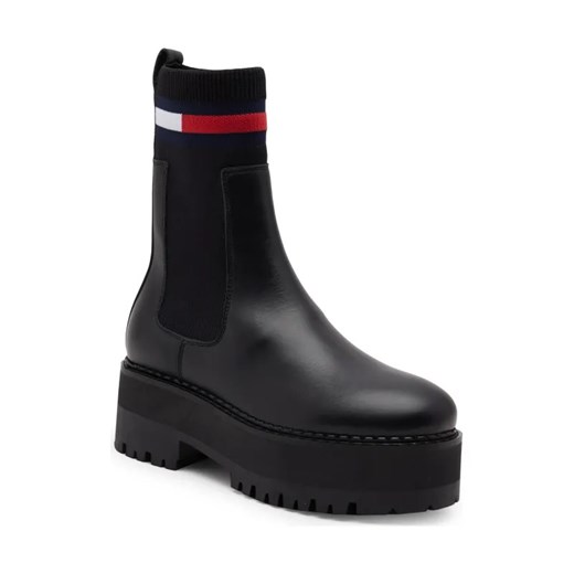 Tommy Jeans Sztyblety | z dodatkiem skóry ze sklepu Gomez Fashion Store w kategorii Botki - zdjęcie 184303821