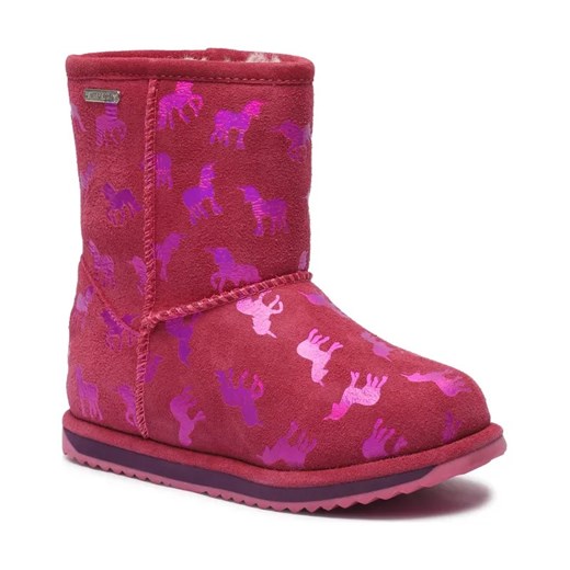 EMU Australia Skórzane śniegowce Rainbow Unicorn Brumby | z dodatkiem wełny ze sklepu Gomez Fashion Store w kategorii Buty zimowe dziecięce - zdjęcie 184303870