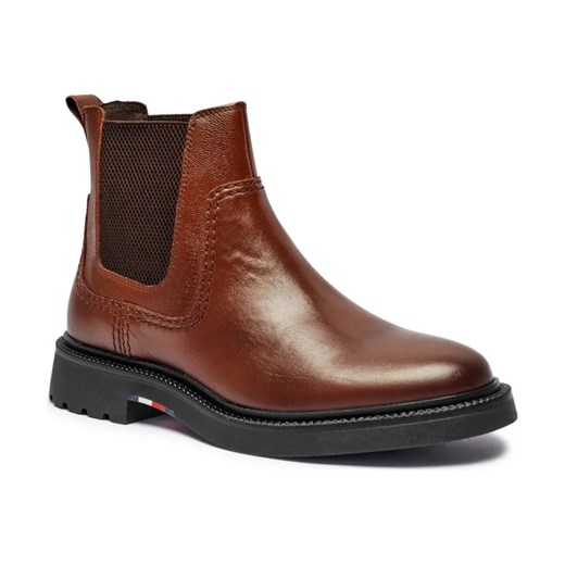 Tommy Hilfiger Skórzane sztyblety CHELSEA ze sklepu Gomez Fashion Store w kategorii Buty zimowe męskie - zdjęcie 184304073
