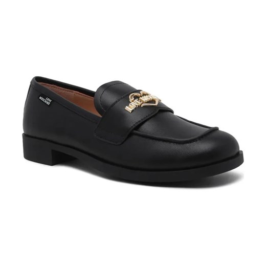 Love Moschino Skórzane loafersy ze sklepu Gomez Fashion Store w kategorii Półbuty damskie - zdjęcie 184304150