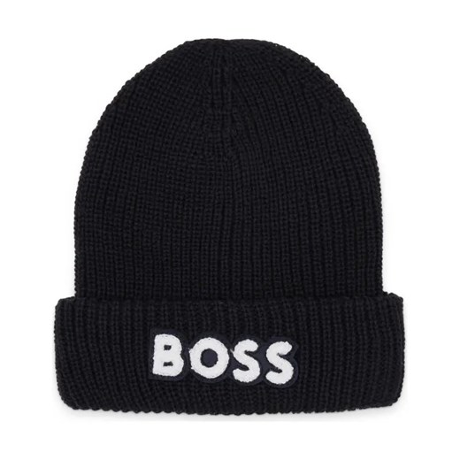 BOSS Kidswear Czapka | z dodatkiem wełny ze sklepu Gomez Fashion Store w kategorii Czapki dziecięce - zdjęcie 184304223