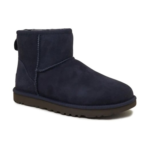 UGG Skórzane śniegowce Classic Mini II | z dodatkiem wełny ze sklepu Gomez Fashion Store w kategorii Śniegowce damskie - zdjęcie 184304230