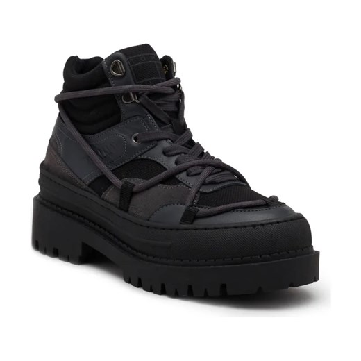Tommy Jeans Skórzane trapery TJW HYBRID BOOT ze sklepu Gomez Fashion Store w kategorii Workery damskie - zdjęcie 184304244