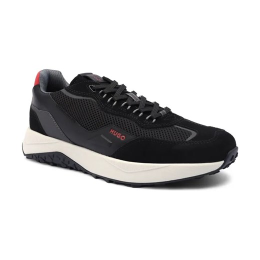 HUGO Sneakersy Kane | z dodatkiem skóry ze sklepu Gomez Fashion Store w kategorii Buty sportowe męskie - zdjęcie 184304320