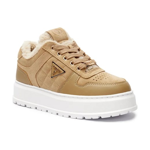 Guess Ocieplane sneakersy TERRIA | z dodatkiem skóry ze sklepu Gomez Fashion Store w kategorii Buty sportowe damskie - zdjęcie 184304374