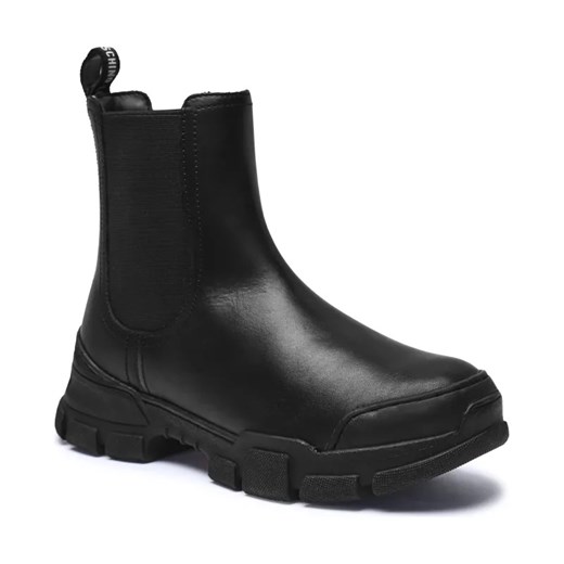 Love Moschino Skórzane sztyblety ze sklepu Gomez Fashion Store w kategorii Botki - zdjęcie 184304412