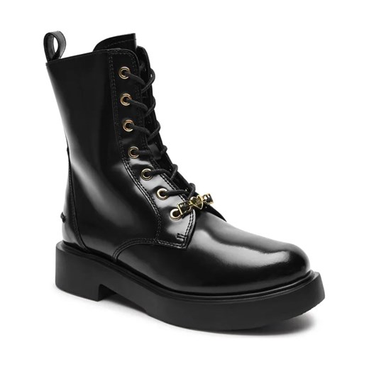 Love Moschino Skórzane botki CITY40 ze sklepu Gomez Fashion Store w kategorii Workery damskie - zdjęcie 184304501
