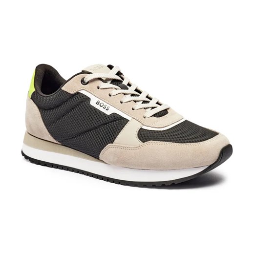 BOSS BLACK Sneakersy KAI_RUNN_MESD | z dodatkiem skóry ze sklepu Gomez Fashion Store w kategorii Buty sportowe męskie - zdjęcie 184304571