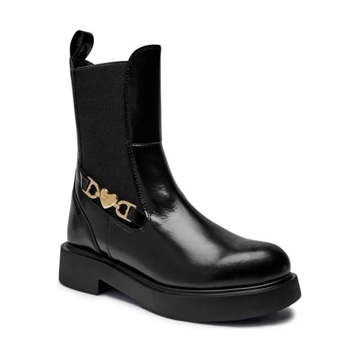 Love Moschino Skórzane sztyblety ze sklepu Gomez Fashion Store w kategorii Botki - zdjęcie 184304623