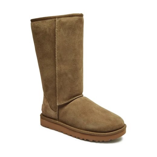 UGG Skórzane śniegowce CLASSIC TALL II | z dodatkiem wełny ze sklepu Gomez Fashion Store w kategorii Śniegowce damskie - zdjęcie 184304694