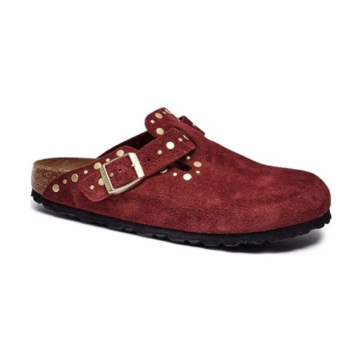 Birkenstock Skórzane mule Boston Rivet | narrow fit ze sklepu Gomez Fashion Store w kategorii Klapki damskie - zdjęcie 184304754