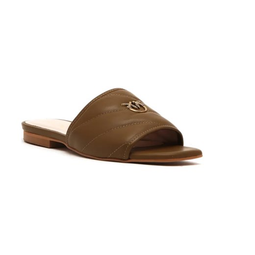 Pinko Skórzane klapki MOLLY ze sklepu Gomez Fashion Store w kategorii Klapki damskie - zdjęcie 184304843