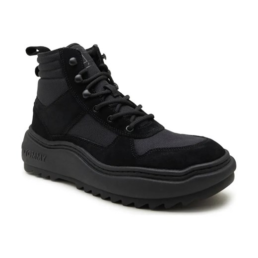 Tommy Jeans Skórzane trapery TJM MIX MATERIAL ze sklepu Gomez Fashion Store w kategorii Buty zimowe męskie - zdjęcie 184304862
