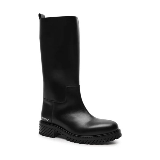 OFF-WHITE Skórzane oficerki ze sklepu Gomez Fashion Store w kategorii Kozaki damskie - zdjęcie 184304893