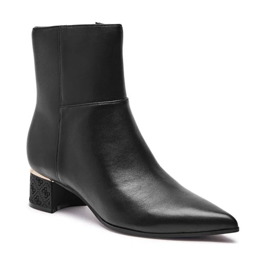 Guess Skórzane botki na słupku LUKKIE ze sklepu Gomez Fashion Store w kategorii Botki - zdjęcie 184304973