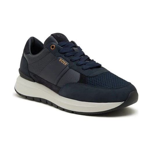 BOSS BLACK Skórzane sneakersy Jace_Runn_lmme ze sklepu Gomez Fashion Store w kategorii Buty sportowe męskie - zdjęcie 184305113