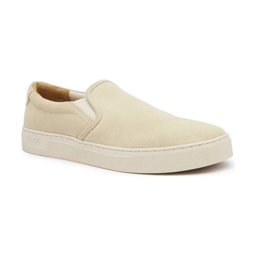 BOSS BLACK Skórzane slip on ze sklepu Gomez Fashion Store w kategorii Trampki męskie - zdjęcie 184305201