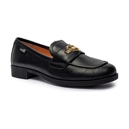 Love Moschino Skórzane mokasyny ze sklepu Gomez Fashion Store w kategorii Mokasyny damskie - zdjęcie 184305330