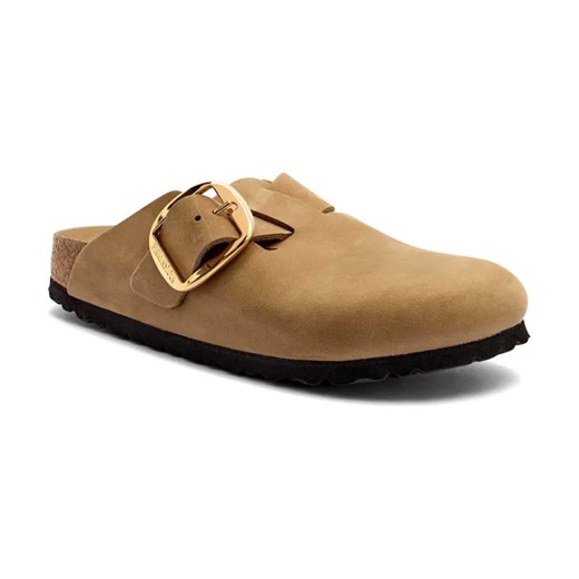 Birkenstock Skórzane mule Boston Big Buckle LEOI ze sklepu Gomez Fashion Store w kategorii Klapki damskie - zdjęcie 184305363