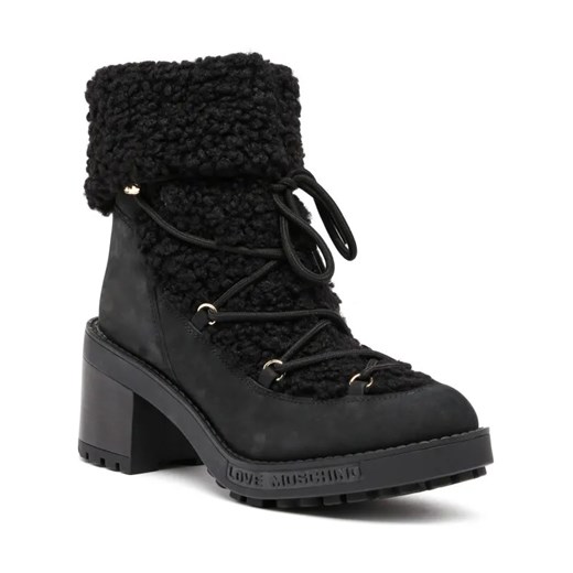 Love Moschino Botki | z dodatkiem skóry ze sklepu Gomez Fashion Store w kategorii Botki - zdjęcie 184305441