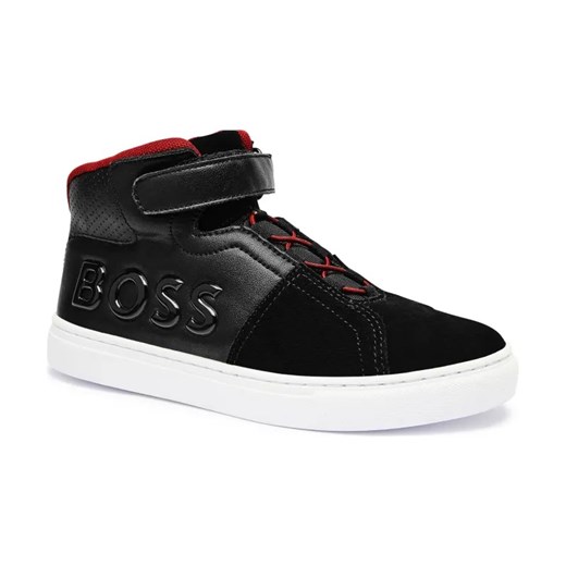 BOSS Kidswear Skórzane sneakersy ze sklepu Gomez Fashion Store w kategorii Buty sportowe dziecięce - zdjęcie 184305484