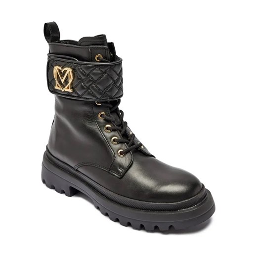 Love Moschino Skórzane botki ze sklepu Gomez Fashion Store w kategorii Workery damskie - zdjęcie 184305511